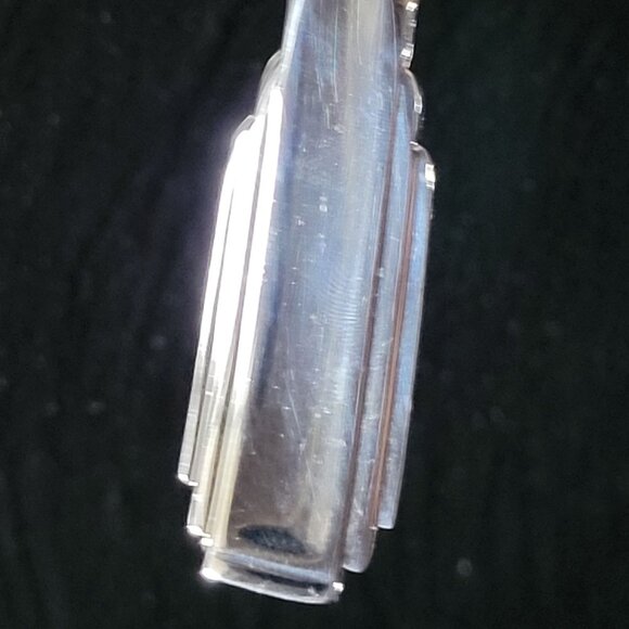 Set of 3 Vintage Godinger Silverplate Art Deco Style Cheese Serving Utensils - Picture 3 of 4